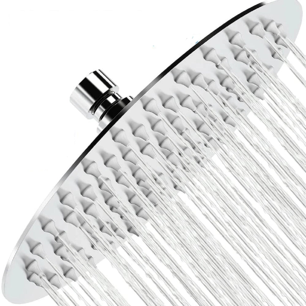 SOFFIONE DOCCIA TONDO 10'' BAGNO EFFETTO PIOGGIA SOTTILE CROMATO SHOWER