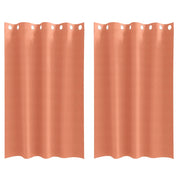 Tende Oscuranti | Tende Blackout con Anelli 2 pz Terracotta 175 x 140 cm