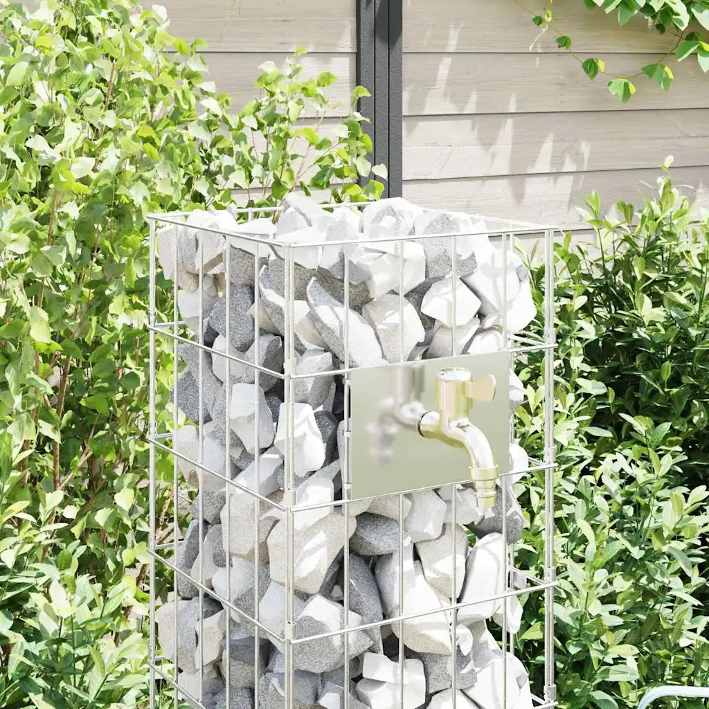 Rubinetto Gabion Argento 25 x 25 x 100 cm Acciaio inossidabile 42013414