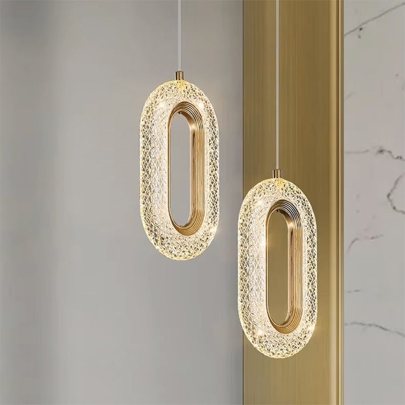 Lampadario A Sospensione In Cristallo G113-1cp Gold