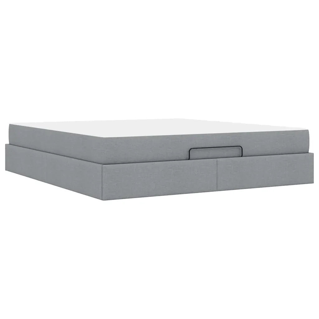 vidaXL Struttura del letto Grigio chiaro 180 x 200 cm Tessuto