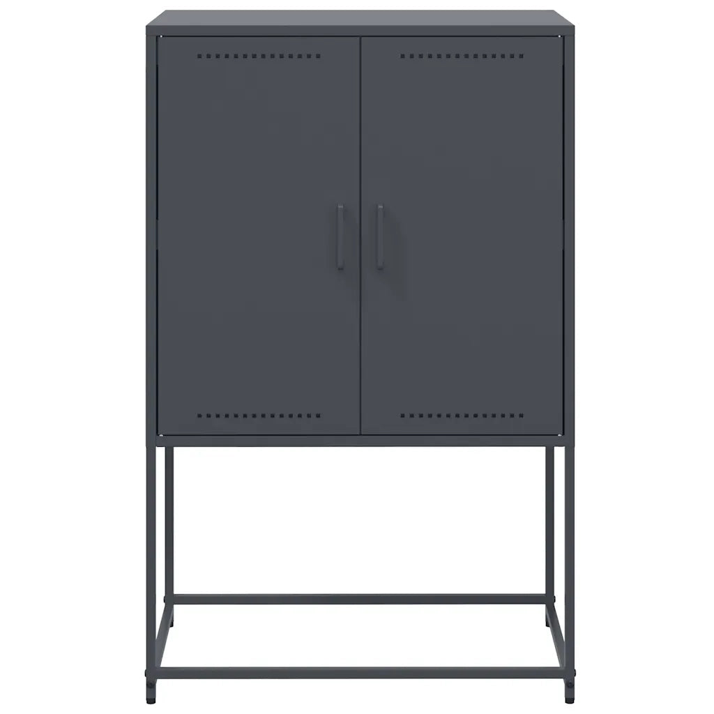 Credenza-Buffet-Armadio da cucina Antracite 68,5x38,5x107 cm in Acciaio 869427