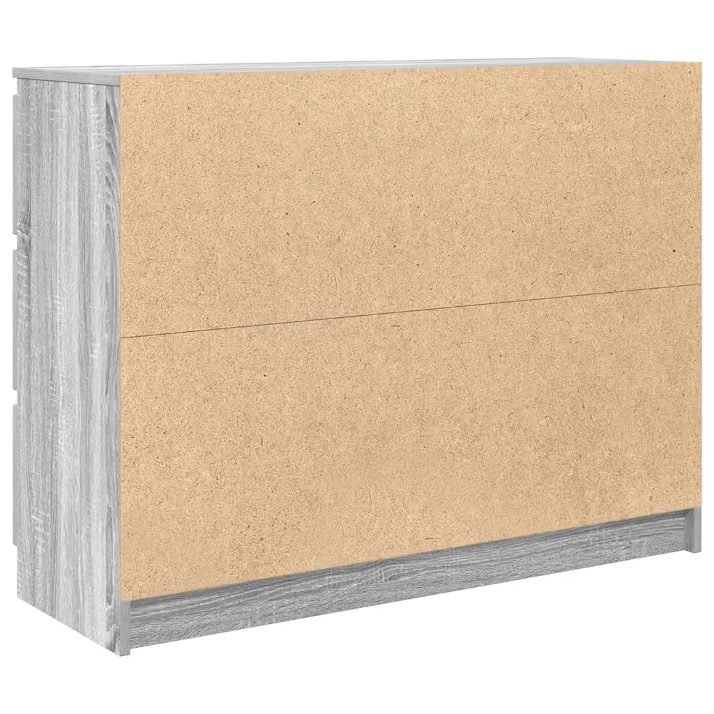 Credenza Grigio Sonoma 100x35x76 cm in Legno Multistrato 3328503
