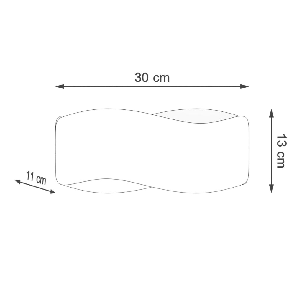 Applique da parete CEDARA 30 nero metallo G9 Pure Lume