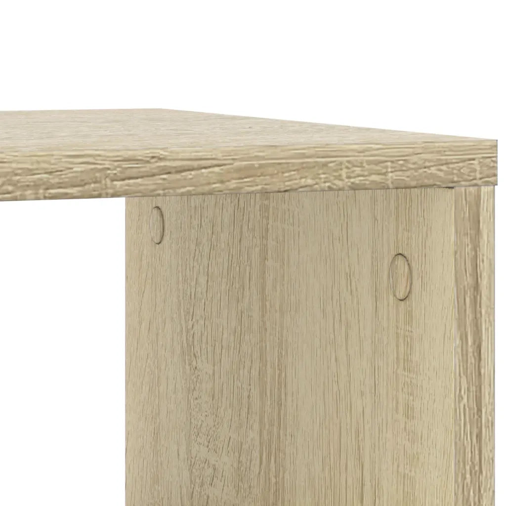 Tavolino con Ruote Rovere Sonoma 50x30x55 cm Legno Multistrato 840571