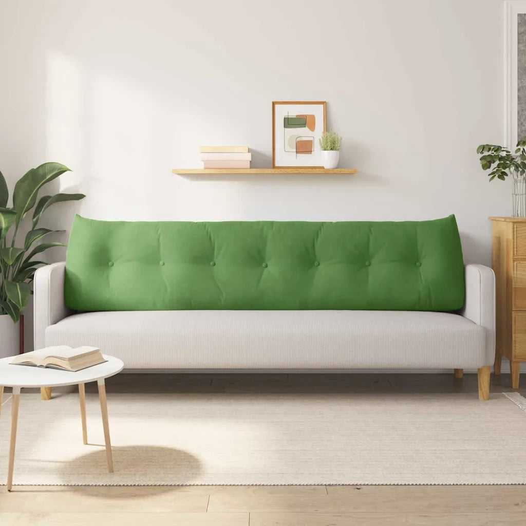 Cuscino per Schiena Verde chiaro 200 x 24 x 50 cm Velluto