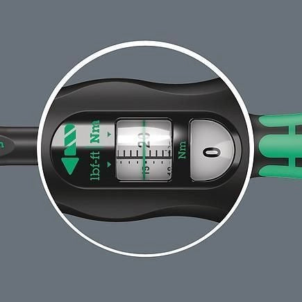 Wera 5075622001 Click-Torque C 3 Chiave dinamometrica 1-2'' (12,5 mm) 40-200 Nm Precisione 3% Graduazione 1 Nm Cricchetto Reversibile 45 Denti colore Nero