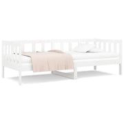 Letto singolo | Letto per adulti | Dormeuse senza Materasso Bianca 90x190 cm Legno Massello Pino