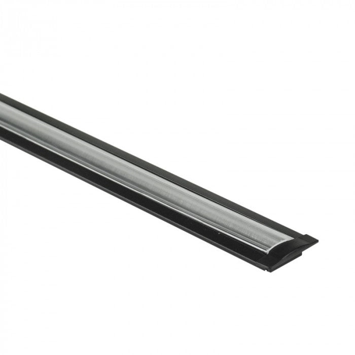 Profilo LED incasso nero diffusore trasparente 1m Ecolight