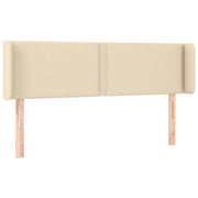 Testiera | Testata ad Orecchio Crema 147x16x78/88 cm in Tessuto