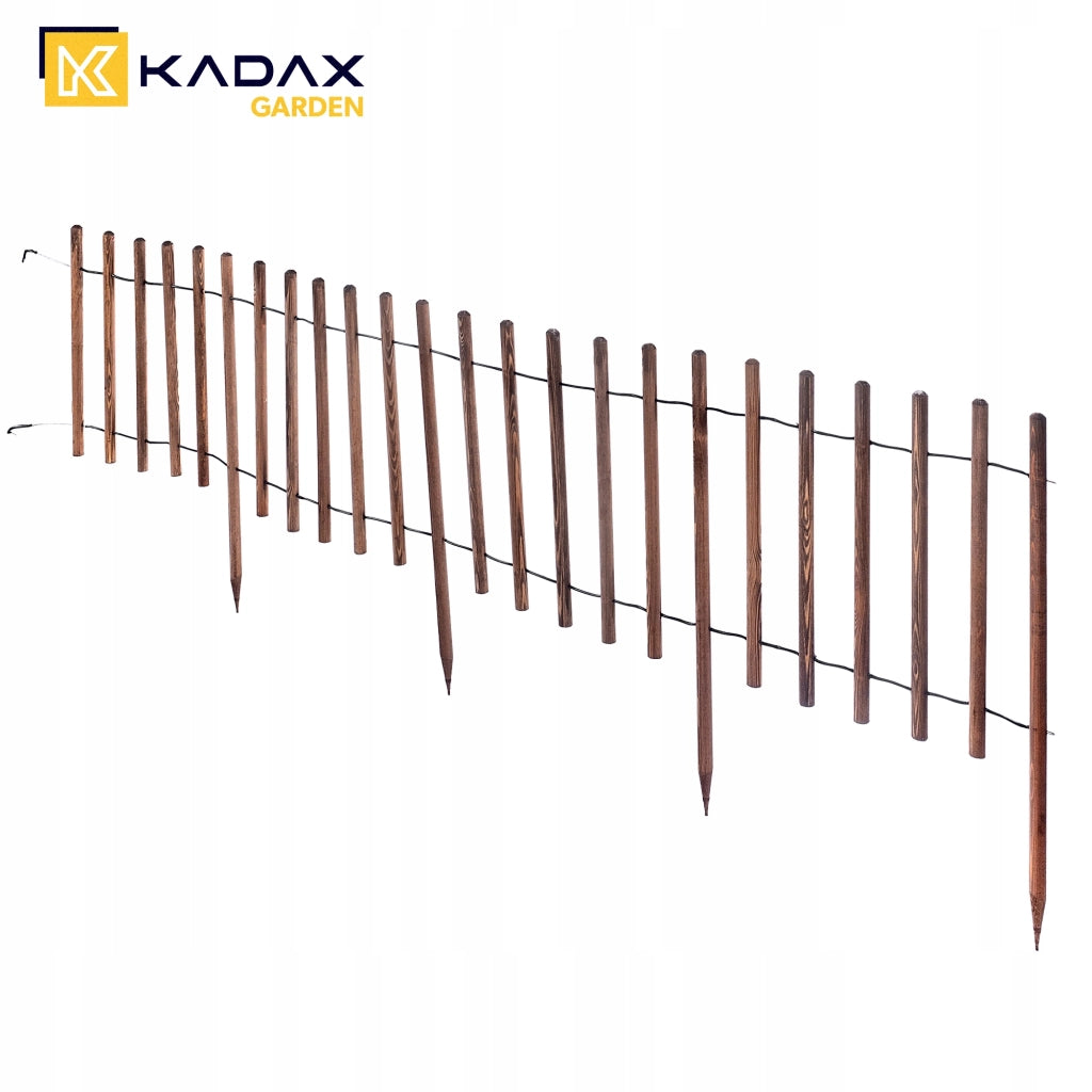 Recinzione da giardino KADAX Palisade, 230 cm, in legno, da interrare, marrone.