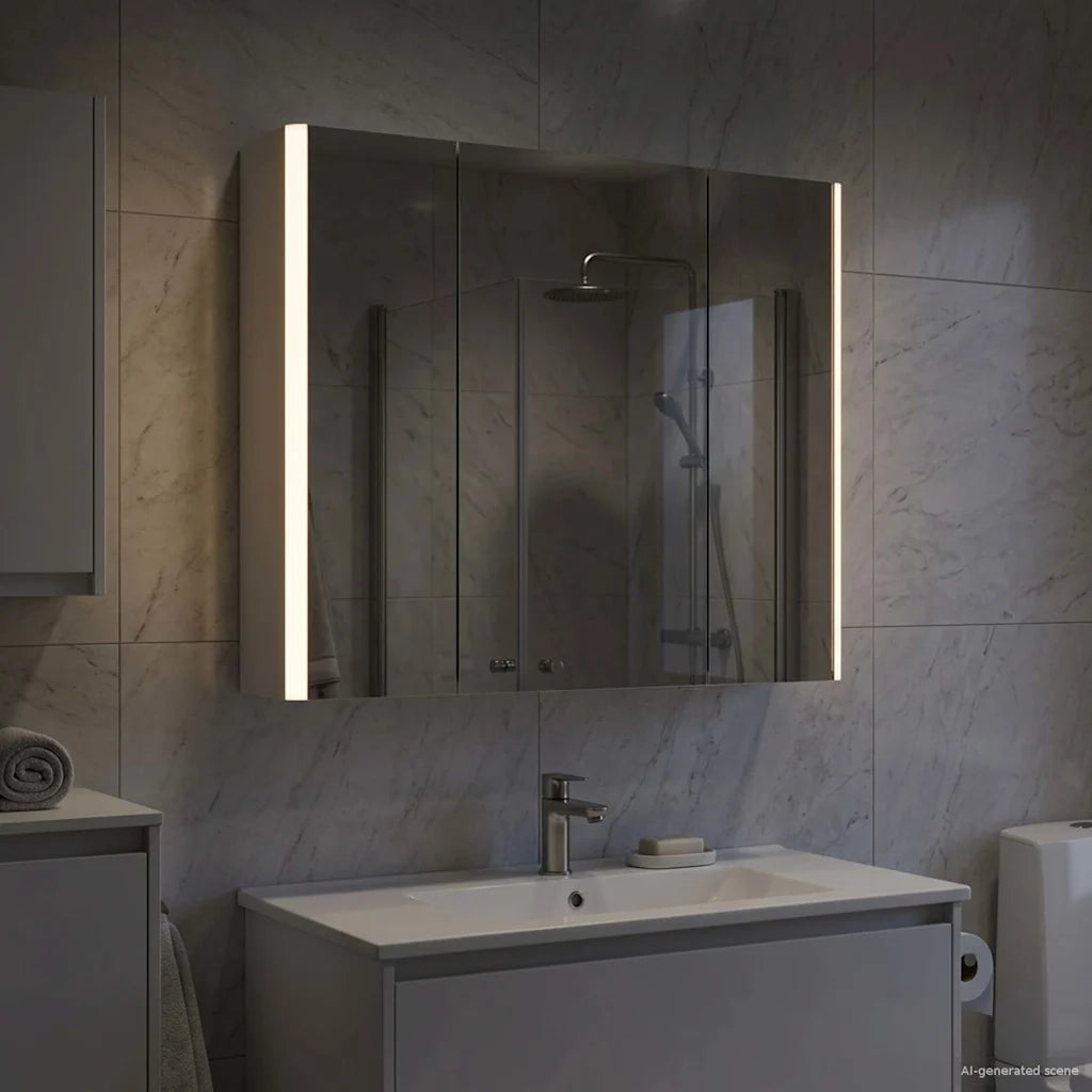 Mobiletto per specchio da bagno Bianco 63,5 x 15,5 x 60,5 cm 889247