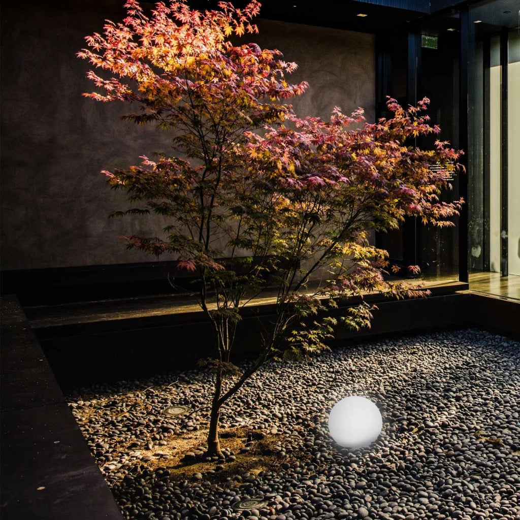 Sfera Solare Luminosa a LED 6000K da Giardino Ø40 cm in Polietilene Sined Luce Bianca
