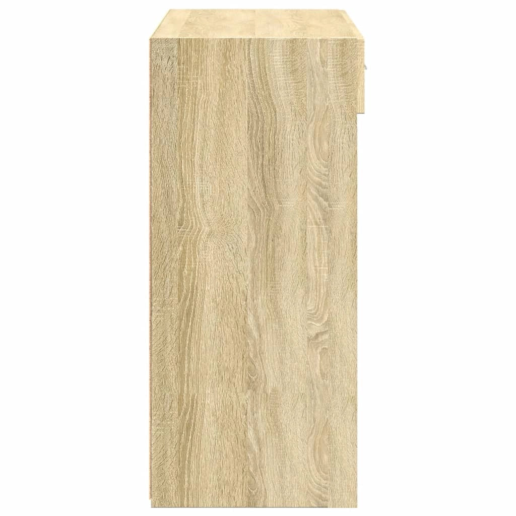 Buffet credenza cassettiera armadio mobile contenitore organizer cucina soggiorno rovere Sonoma 80 x 42,5 x 93 cm legno ingegnerizzato marrone 02_0031723