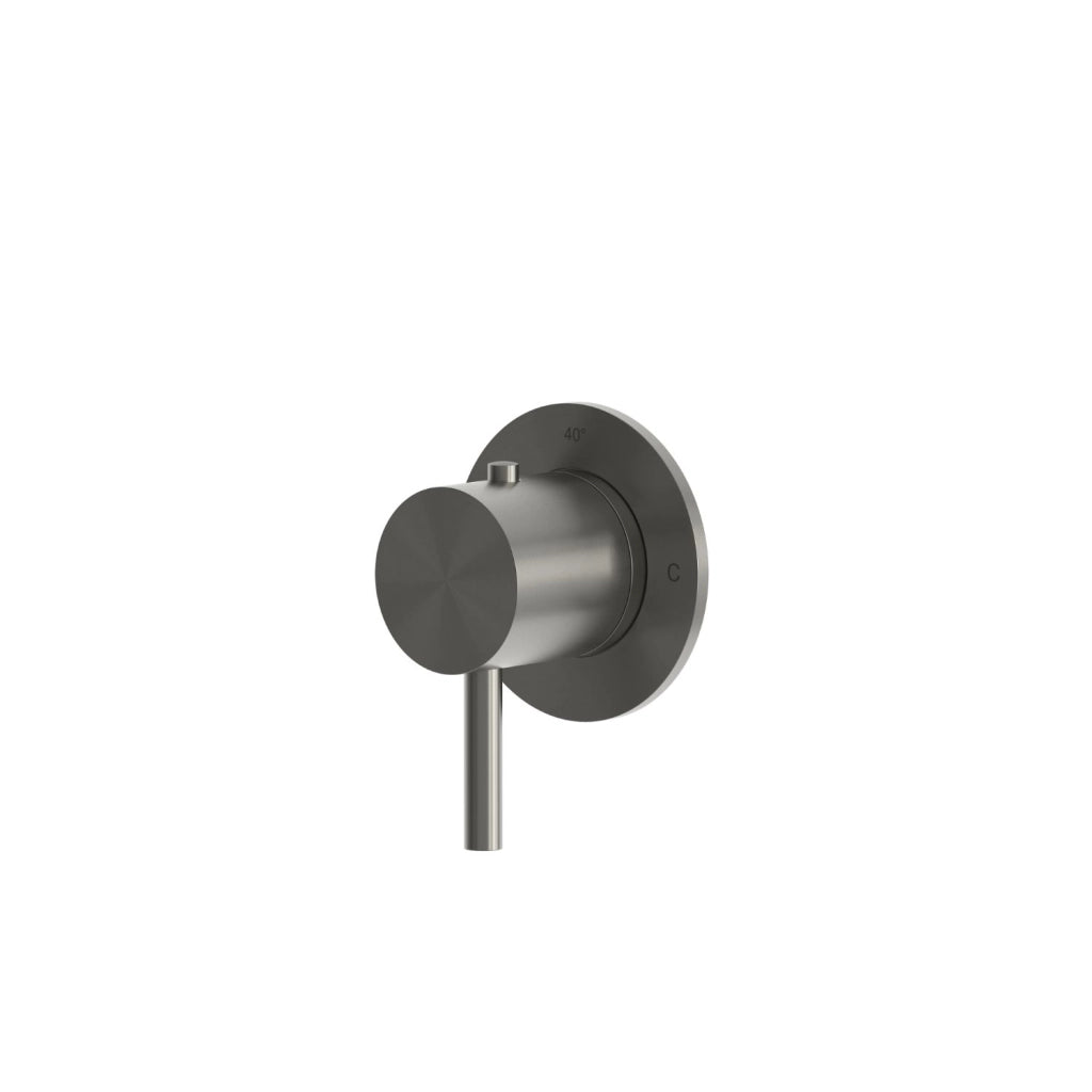 SINED Miscelatore da incasso muro levante termostatico con canna a fucile in acciaio 316L nautico finitura oro rosa alta resistenza corrosione durata prolungata design moderno MISCELATORE-MURO-LEVANTE