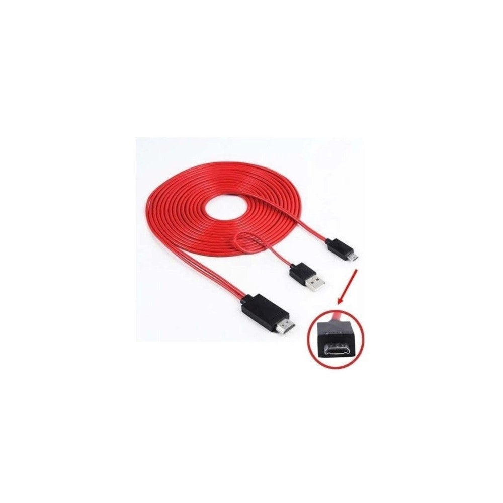 Trade Shop - Cavo Mhl Per Samsung Galaxy S3 S4 S5 Note 2 Note 3 Hd Micro Usb A Hdmi Hdtv -