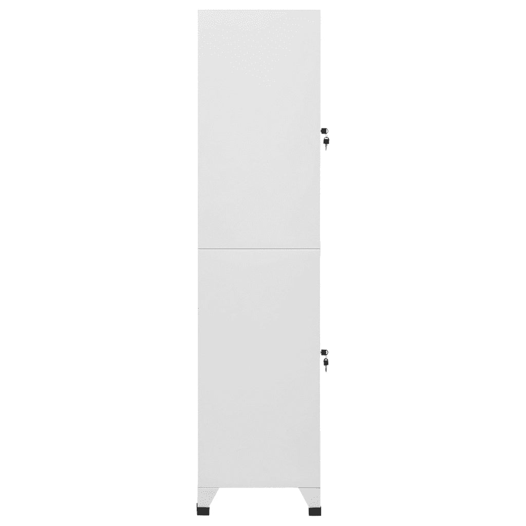Armadietto a Chiave a 2 Scomparti 38x45x180 cm 244473