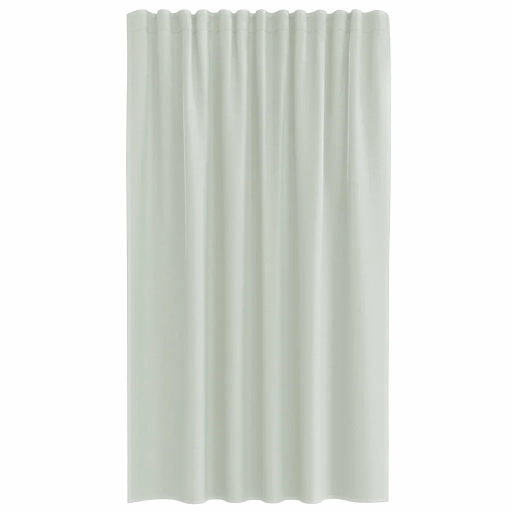 Tende in Voile con Tasche per Aste 2 pz Grigio Chiaro 4102207