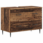 Armadio per Lavabo da Bagno HAARLEM Legno antico 896803