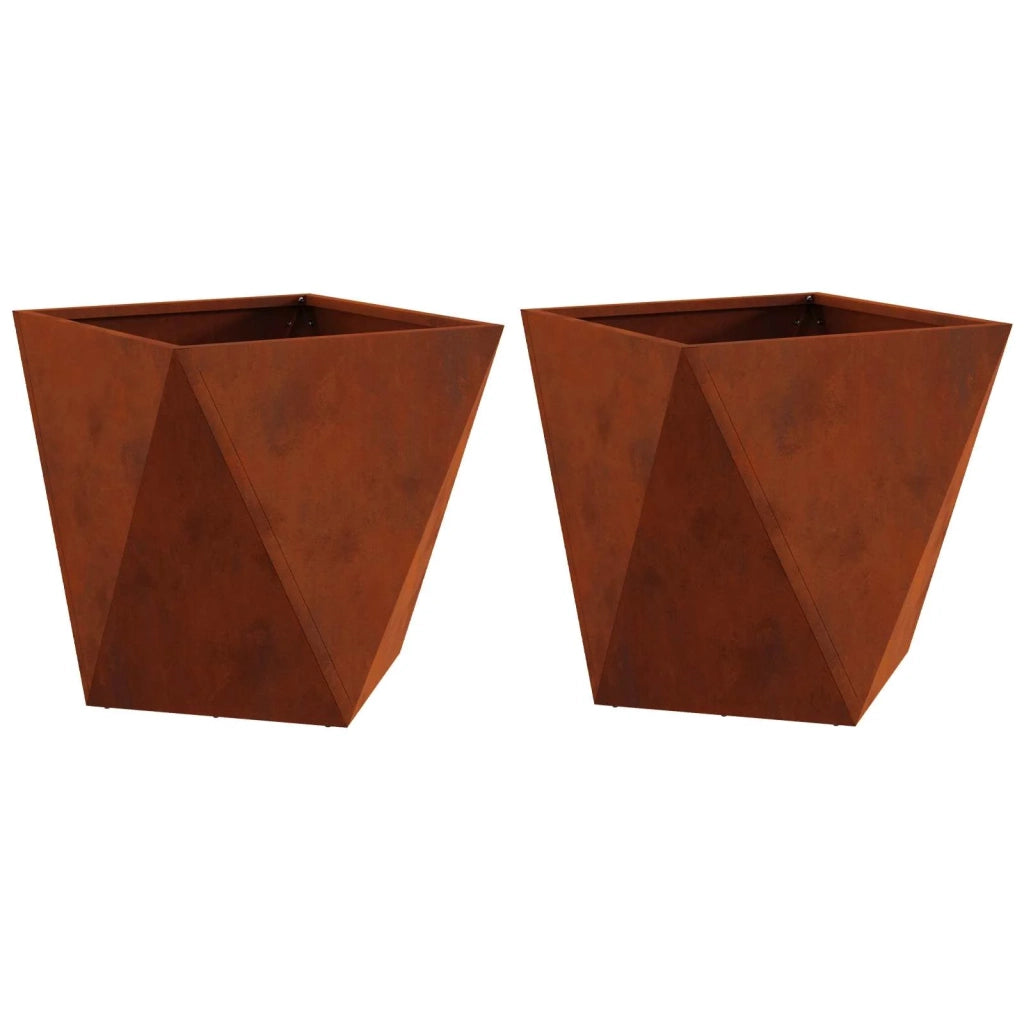 Fioriera 2 pcs Ruggine 40 x 40 x 40 cm