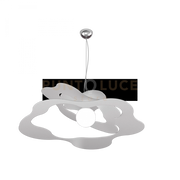 RIPPLES SOSPENSIONE D.70 CM. 1 LUCE GRIGIO 1158-S70-GR