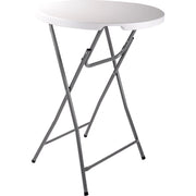 Tavolino Pieghevole da Giardino Interno ed Esterno Tavolo Rotondo 80 x 110 cm
