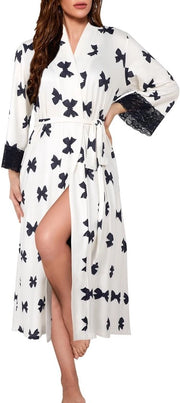 Badjas da Donna Leggero Camicia da Bagno Lunga Camicia da Donna Leggero Camicia da Bagno Donna Leggero Camicia da Bagno Donna con Tasche Camicia da Bagno Donna Leggero con Cintura Sottile Abito da Bagno Estivo Donna con Tasche