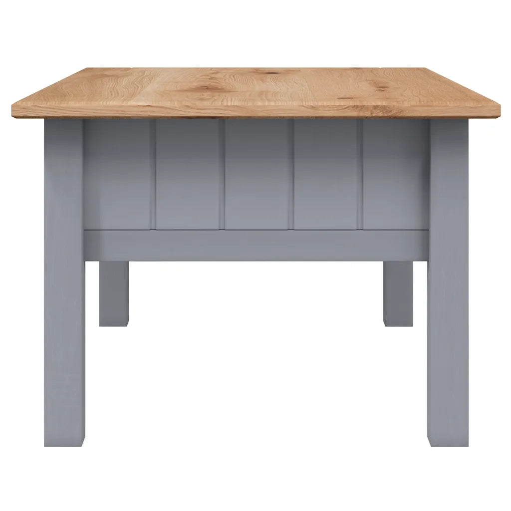 Tavolino da CaffÃ¨ Grigio 100x60x45cm Pino Massello Panama Range