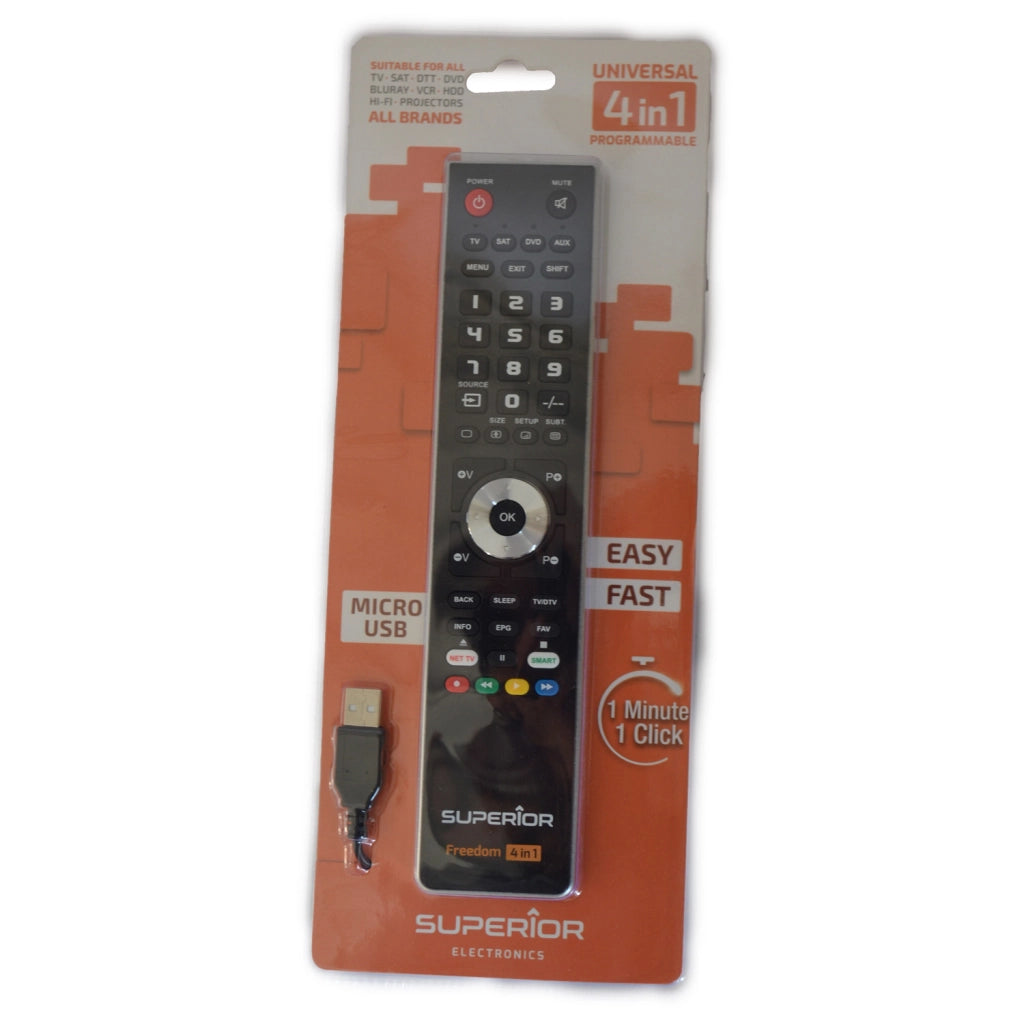 TELECOMANDO TV 4IN1 UNIV PROGRAMM