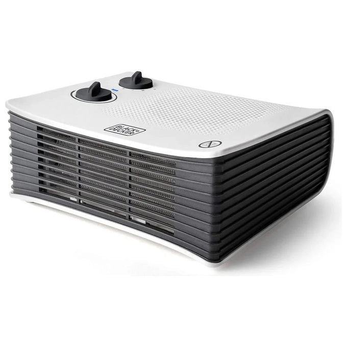 Black+Decker Termoventilatore Orizzontale da Tavolo, 1000-2000W, Termostato Regolabile