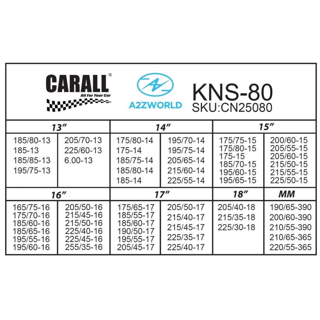 Catena Da Neve 9mm KNS80 Gruppo 80 Omologato ONORM V5117