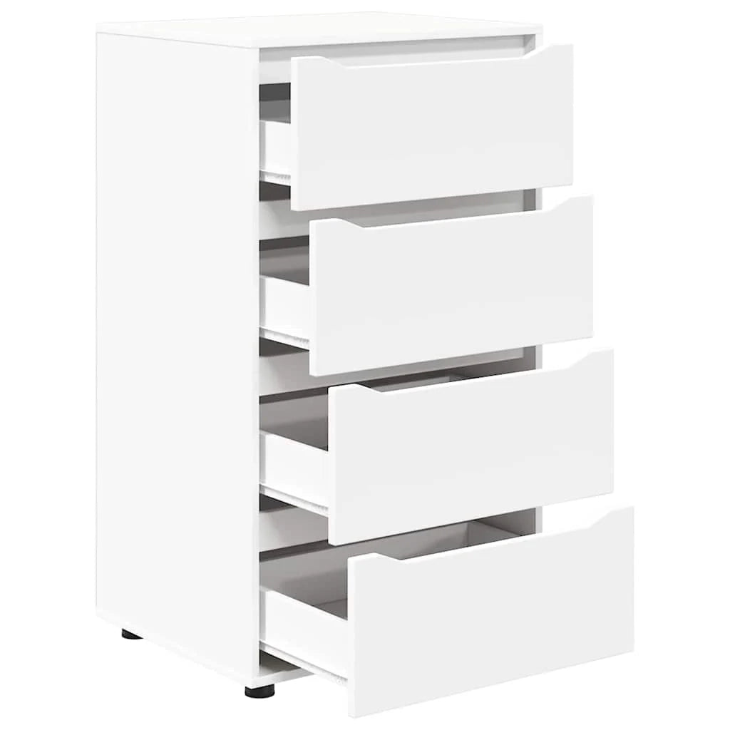 Set di 2 mobili contenitori funzionali 60 x 48 x 105 cm in legno ingegnerizzato bianco 02_0056186