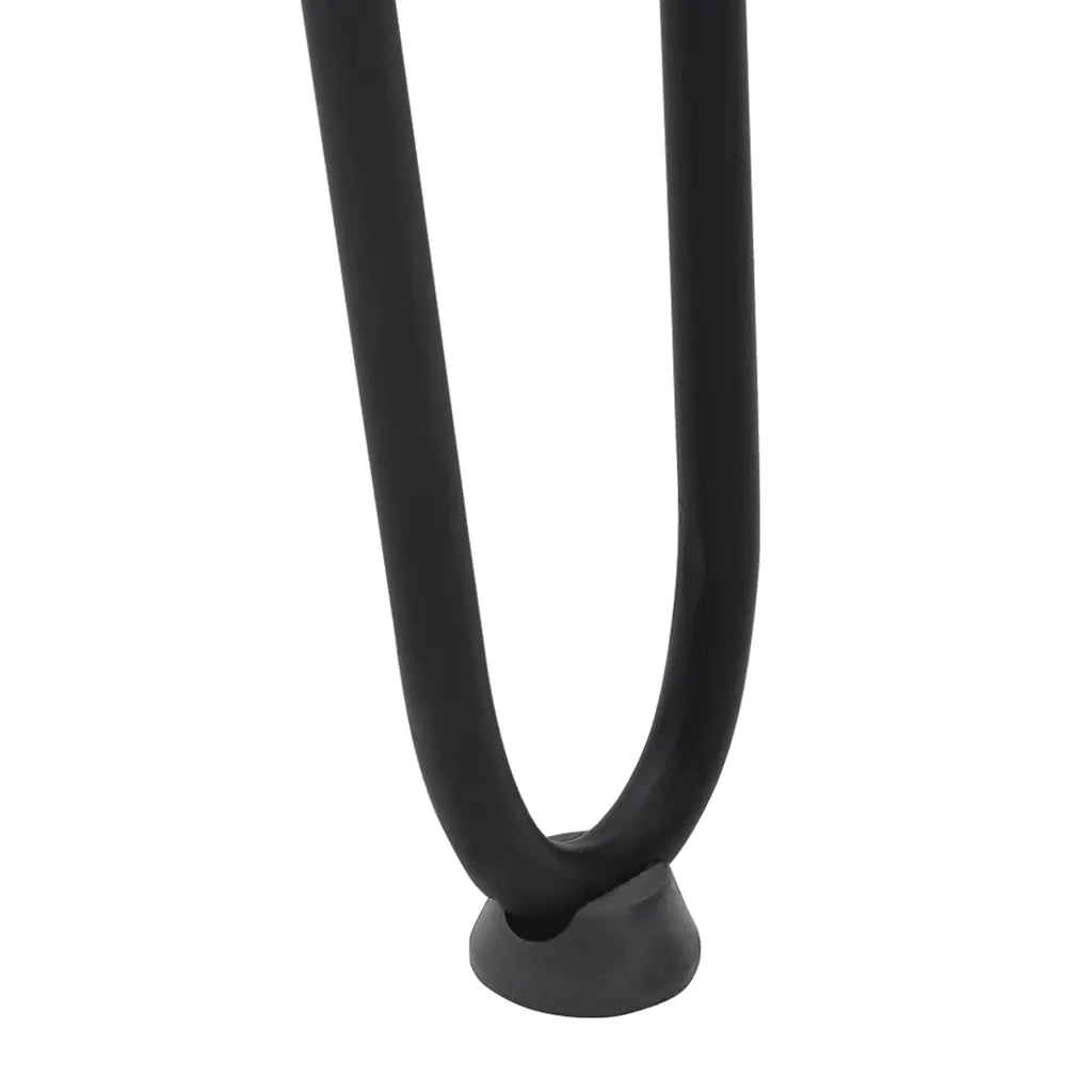 Gambe a forcina per tavoli consolle 4 pz | Piede del tavolo Nero 72 cm Acciaio massiccio