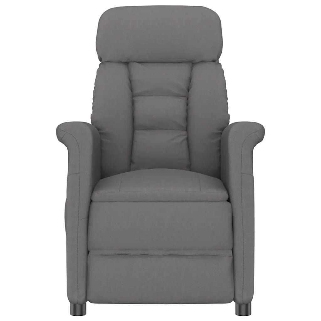 Poltrona-Divano Sedia-Poltroncina Grigio scuro Microfibra