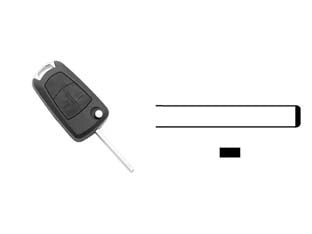 COVER CHIAVI PER AUTO OPEL VAUXHALL HU100RS2  HU100RS2  2 bottoni    SILCA