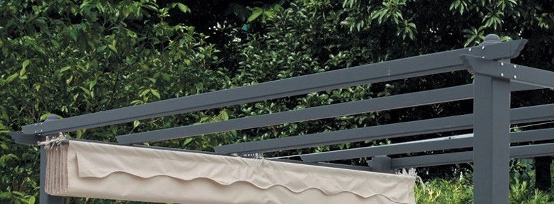 TRAVE DI RICAMBIO MM.30X50-284 CM CON FUNE PER GAZEBO TELO RETRATTILE 3X4