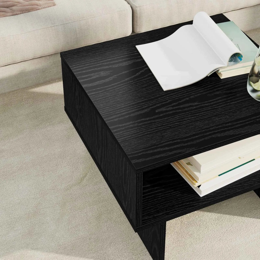 Tavolino da salotto | Tavolino da caff¨¨ | Tavolino da Soggiorno Rovere Nero 48 x 46 x 35 cm