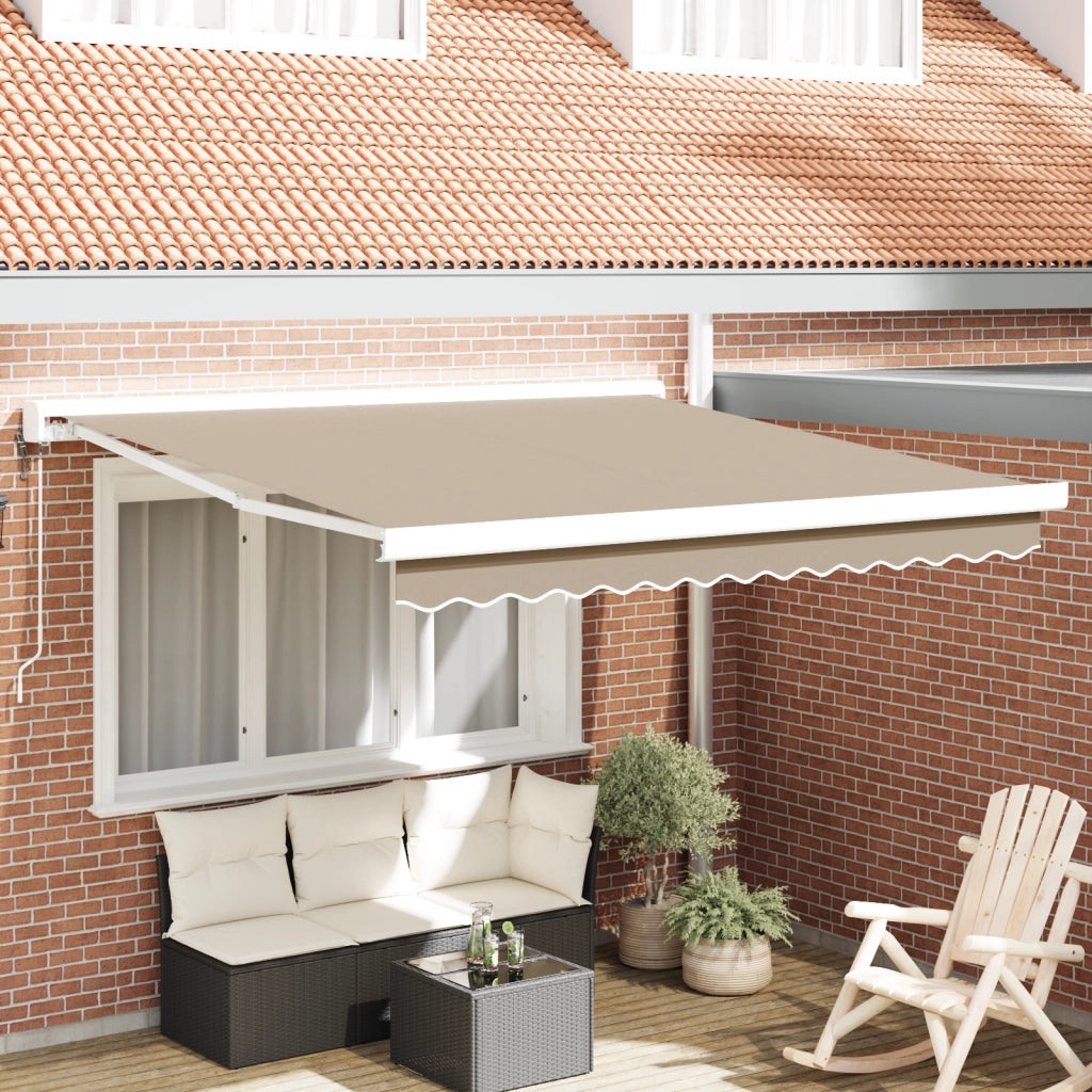 Tendone Retrattile Automatico Beige 300x250 cm