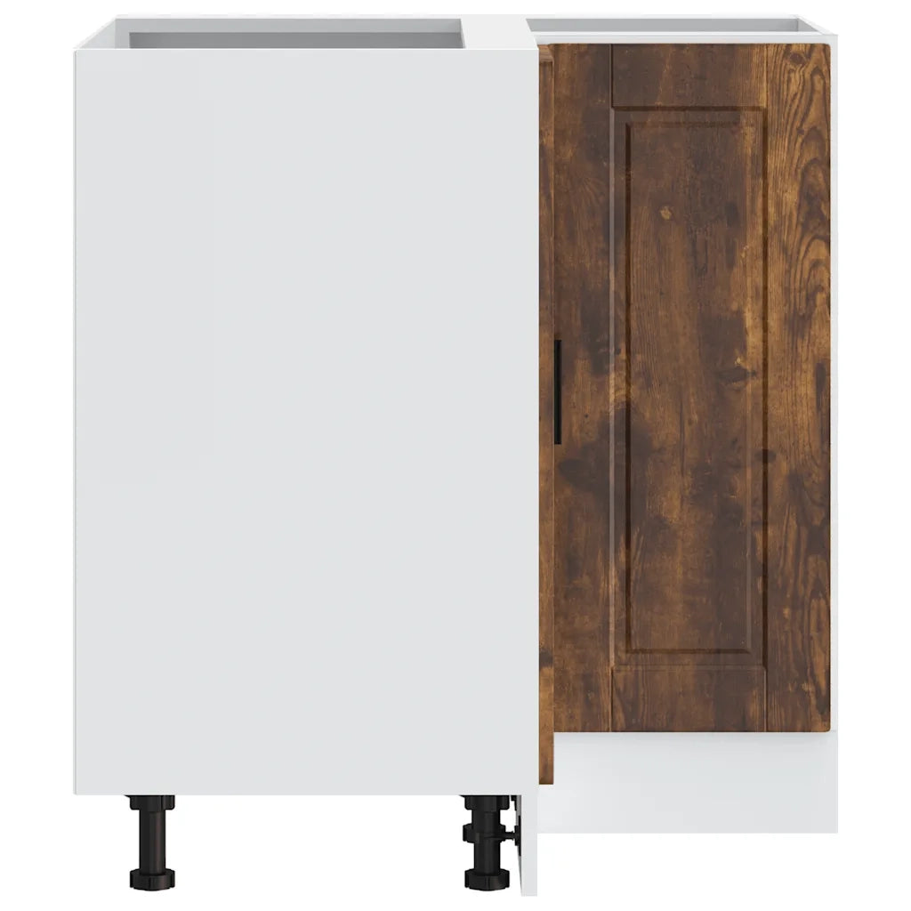 vidaXL Base ad Angolo Cucina Porto Rovere Fumo in Legno Multistrato