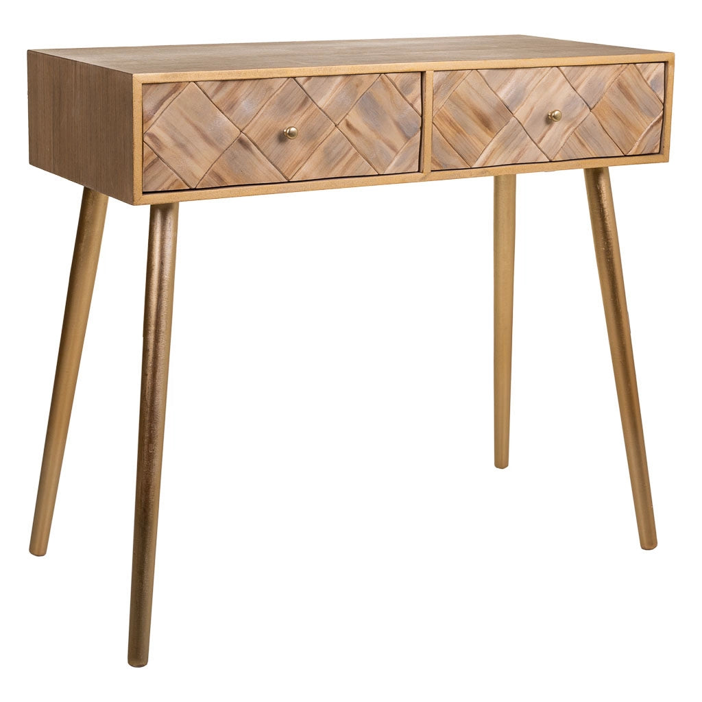 Mobile da ingresso in legno marrone 88x41x79h