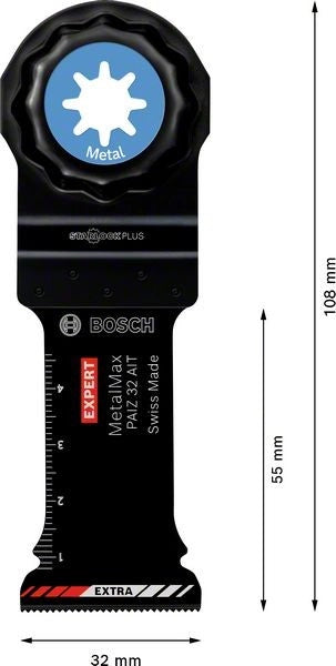 2608900019 - Lama per Multifunzione , PAIZ 32 AIT ,  55x32mm , EXPERT for METAL