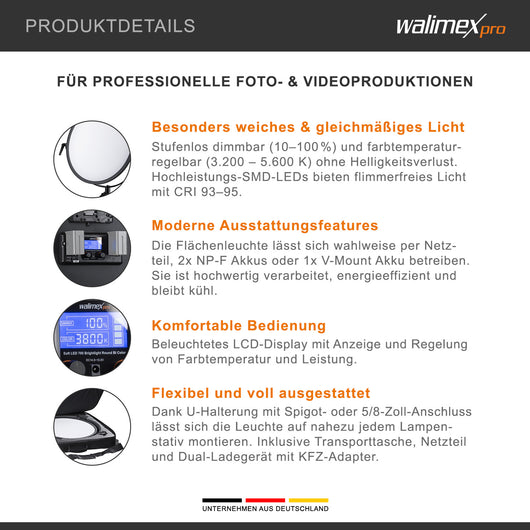 Soft LED Brightlight 700 Round BiColor