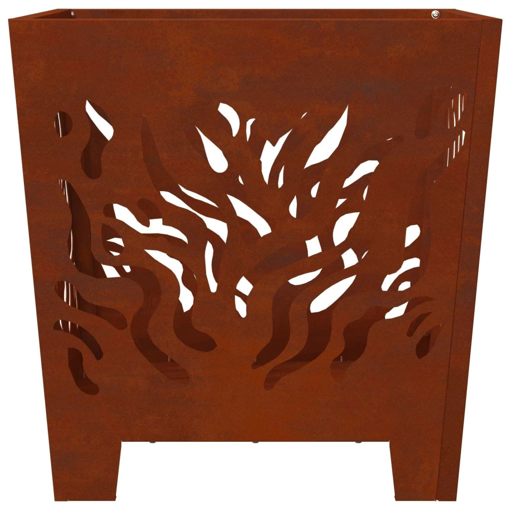 Focolare Marrone 40 x 40 x 40 cm acciaio corten CFW4270602