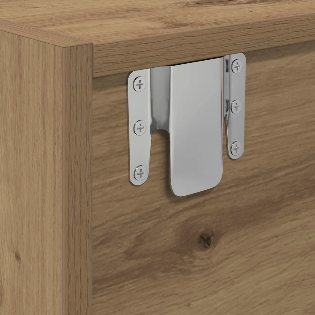 Mobile TV con cassetto rovere artigianale 100 x 31 x 25,5 cm 861534