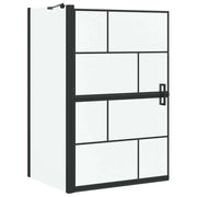 Schermo per Bagno e Doccia Nero e trasparente 80 x 68 x 128 cm CFW6936351