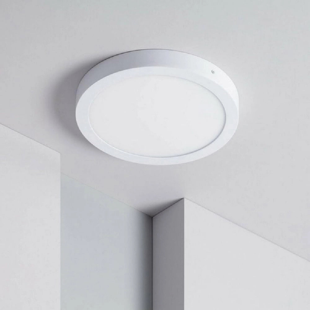 Trade Shop - Plafoniera Led Pannello 12 W 3 Colorazione Luce Fredda Calda Naturale P170b-t3c -