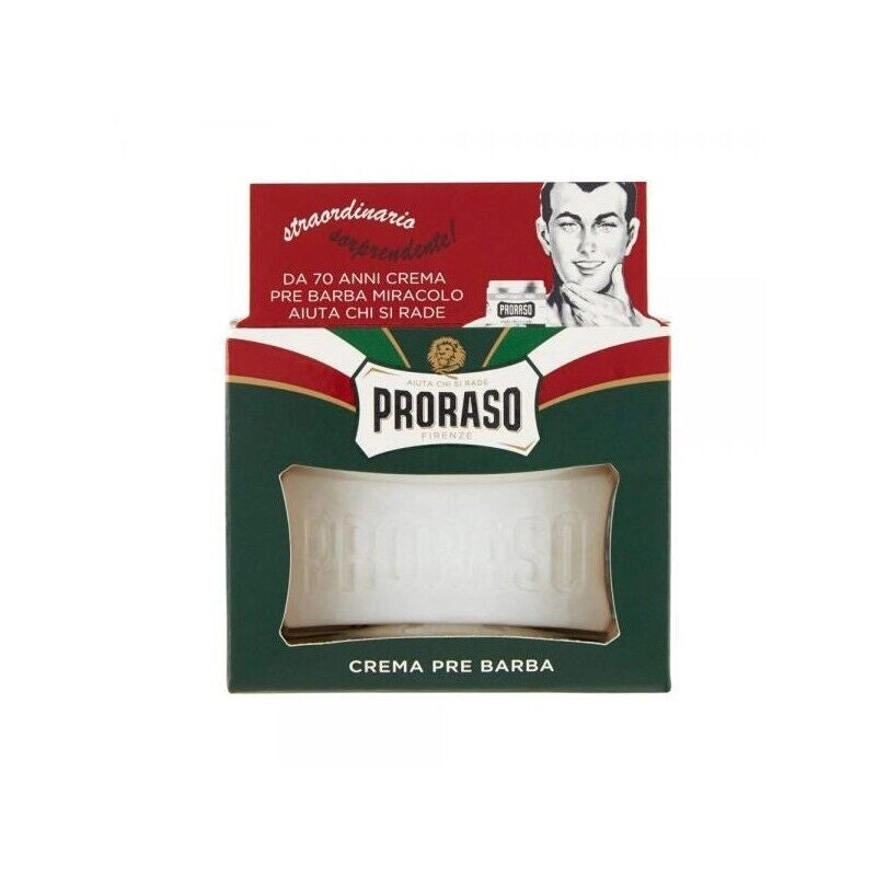 PRORASO CREMA PREBARBA 100ML RINFRESCANTE E TONIFICANTE CON OLIO DI EUCALIPTO E MENTOLO