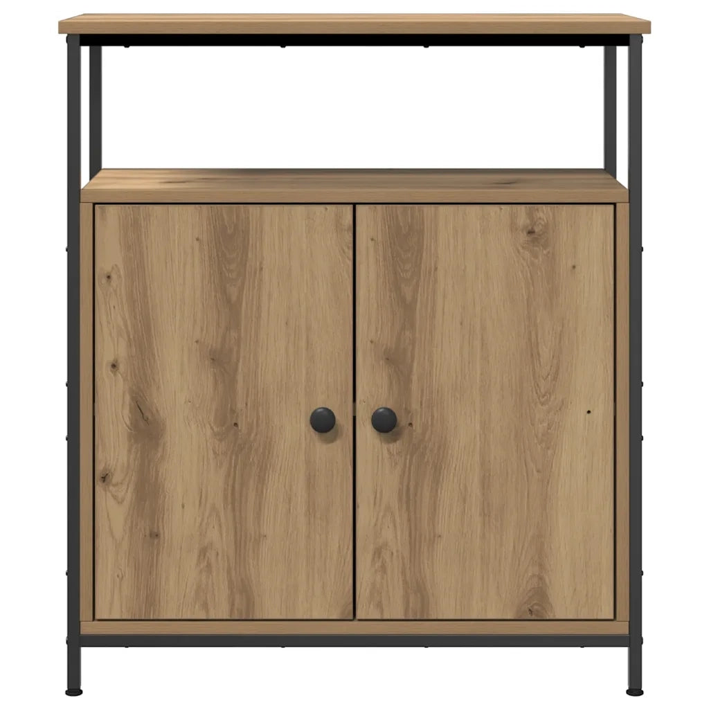 Credenza Rovere Artigianale 70x30x80 cm in Legno Multistrato 857473