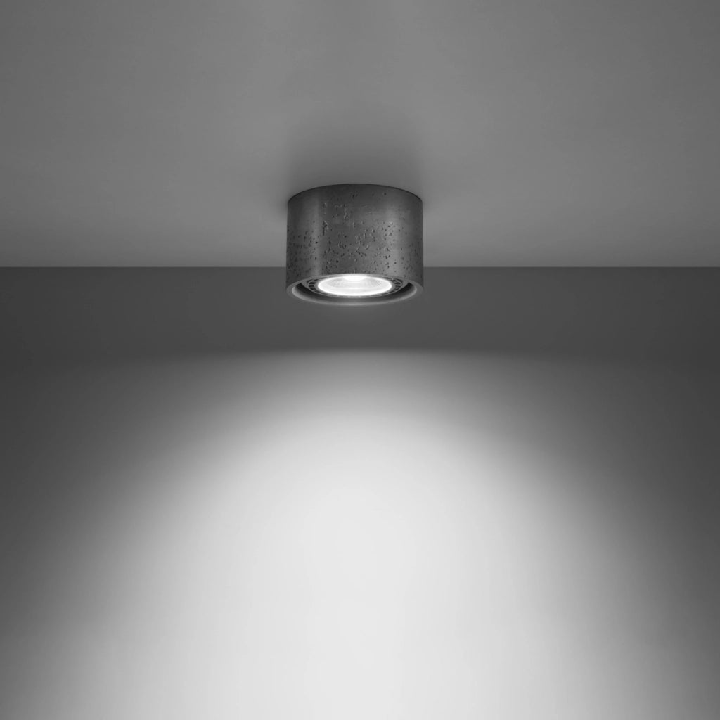 Spot soffitto Pure Lume PRIMO cemento grigio GU10 1 luce