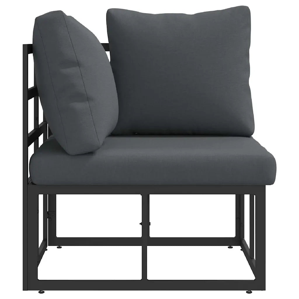Mobili da Esterno Nero e antracite 71,5 x 71,5 x 71 cm Metallo CFW1897497